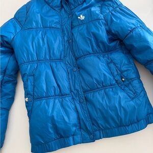 Womens Blue Puffer Jacket